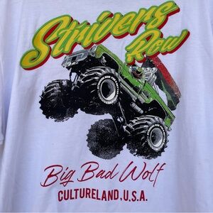 Strivers Row White "Big Bad Wolf" Embroidered/Patched Tee 2XL